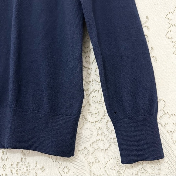 Burberry Merino Wool Elbow Patch Crewneck Sweater - Picture 5 of 16